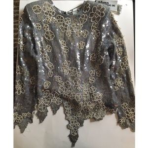 Klass Collection Pearl Beaded/Sequin 2 Piece